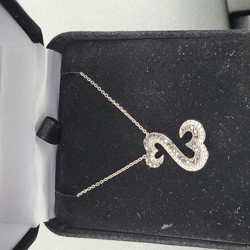 Open Heart Diamond Necklace